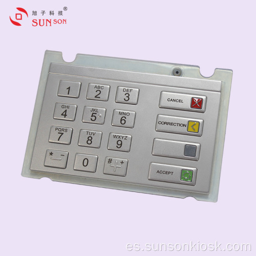 Teclado de PIN de cifrado confiable para quiosco de pago